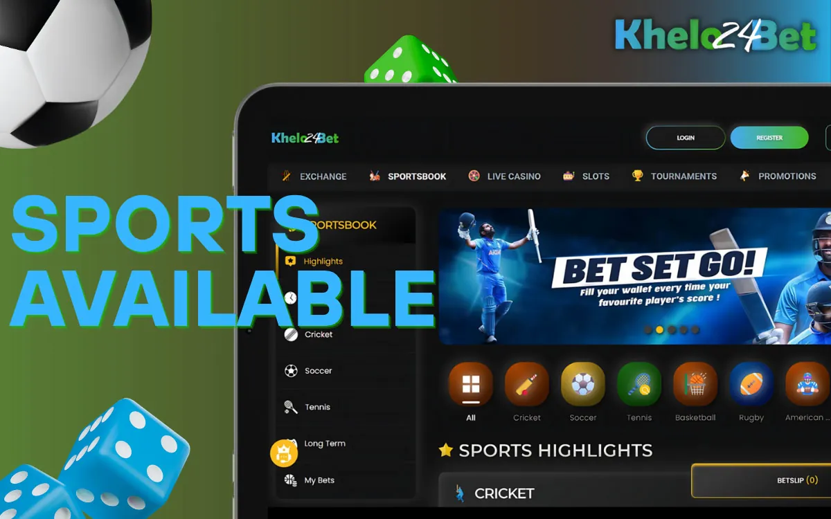 Khelo24Bet Sports Available for Betting